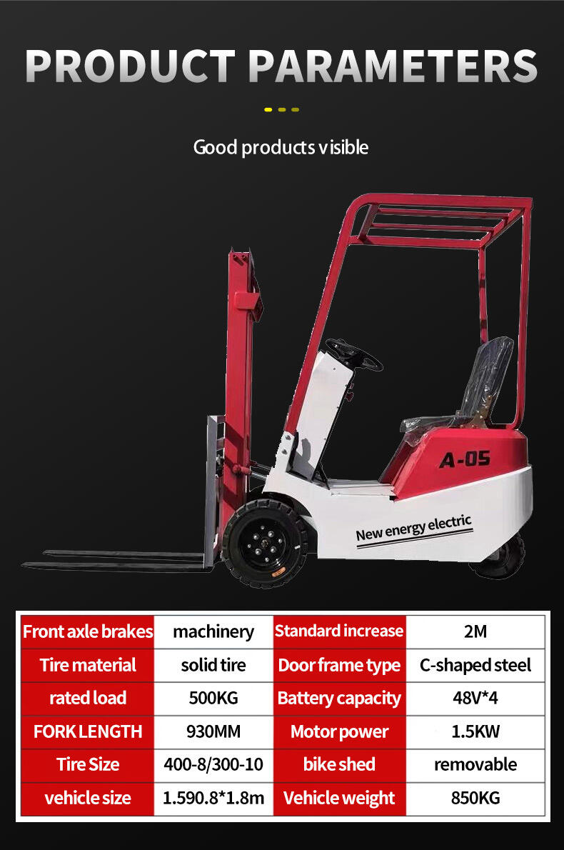 Factory price mini forklift electric 1 ton 1.5 ton 2 ton 2.5 ton Lift Height 3000 7000mm mini forklift price with AC motor details