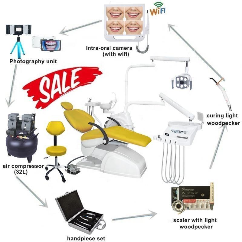 High efficiency dental unit chair  dental equipment with oral camera endoscope dental unit full set manufacture