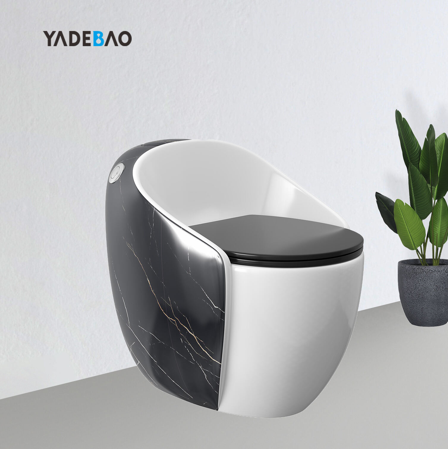 New sanitary ware one piece wc toilets floor mounted colored bathroom toilet bowl ceramic marble black toilet supplier