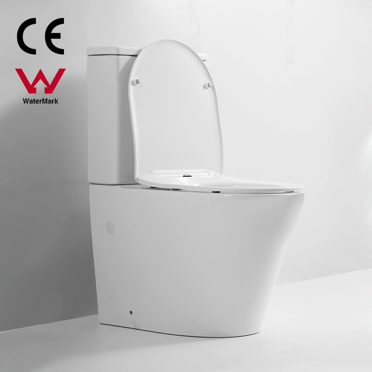 Wholesale Factory Watermark newest useful Commode Ceramic UF Seat Rimless Two Piece Toilet manufacture