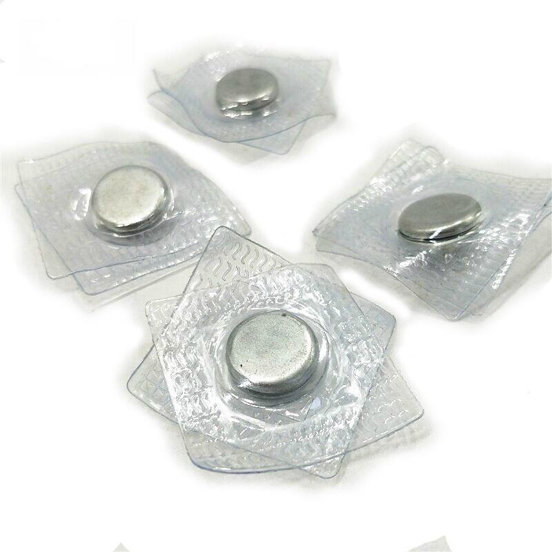 Hidden slim round invisible magnet button for garment
