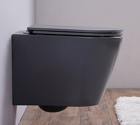 Chaozhou Bathroom Sanitary Ware Toilet Bowl Grey One Piece Ceramic wall hung toilet with many colors supplier