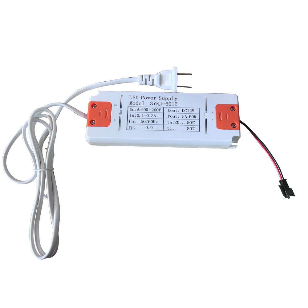 Factory custom wholesale Ultrathin Ac110-260V 12v/5A 60W LED Driver Connect  Fog Film Lighting Driver Switching Power Supply details