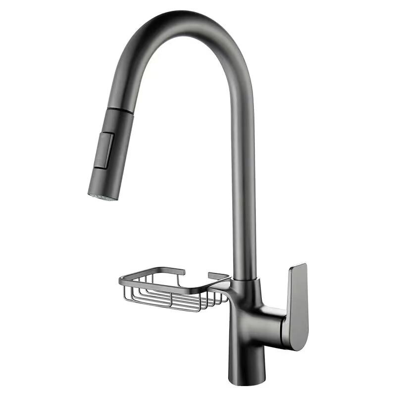 Brass Hot And Cold  Sink Taps Lead Free 360 Degree Pull Out Kitchen  Mixer With Basket For Home details