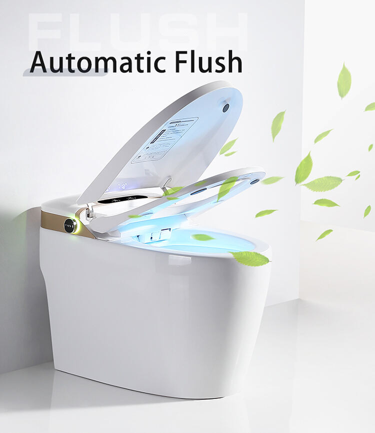 YJV9A Modern automatic bidet toilet electronic smart wc sanitary wares water closet seat toilet supplier