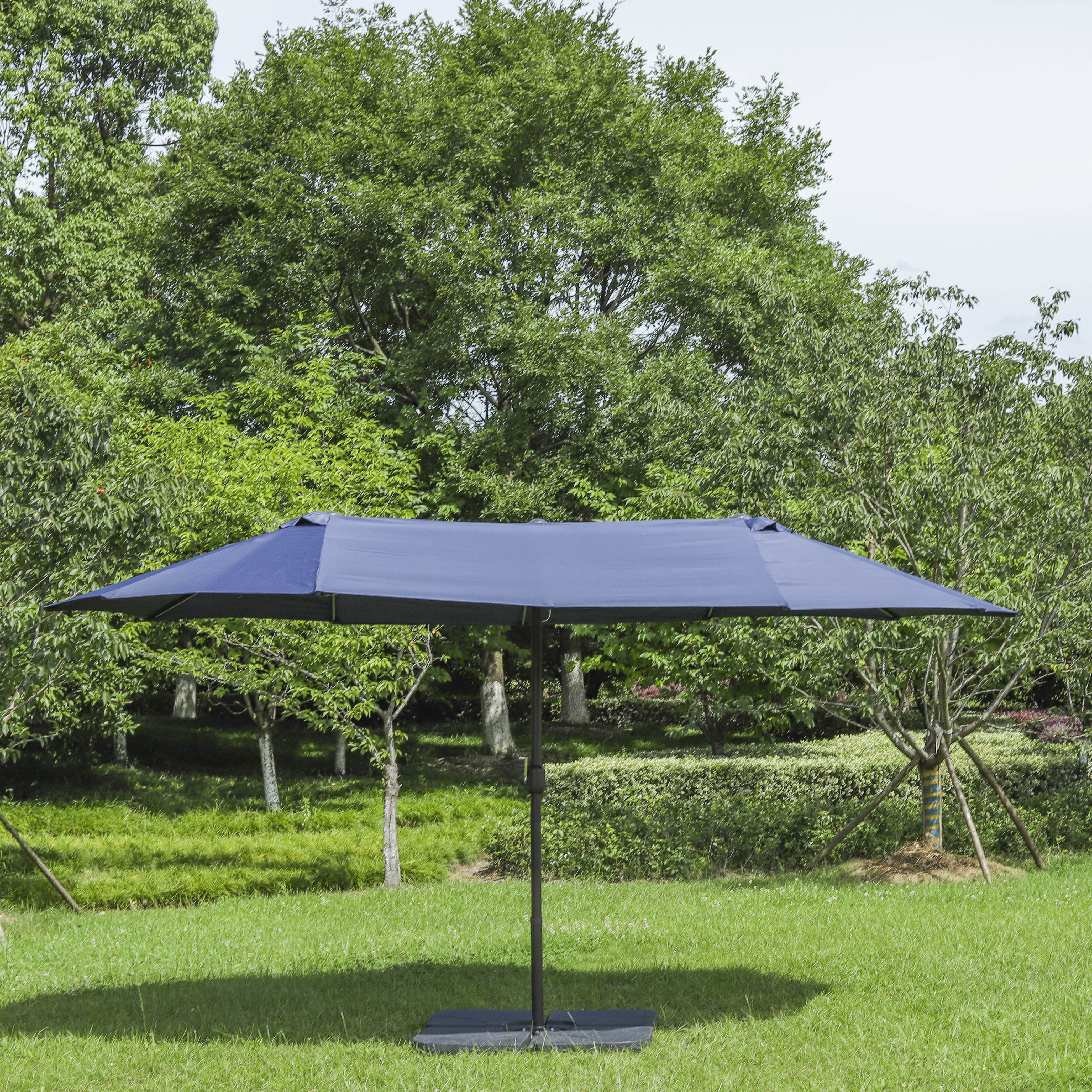 Hot sale steel parasol pool umbrella outdoor without tilt outdoor restaurant table with umbrella manufacture