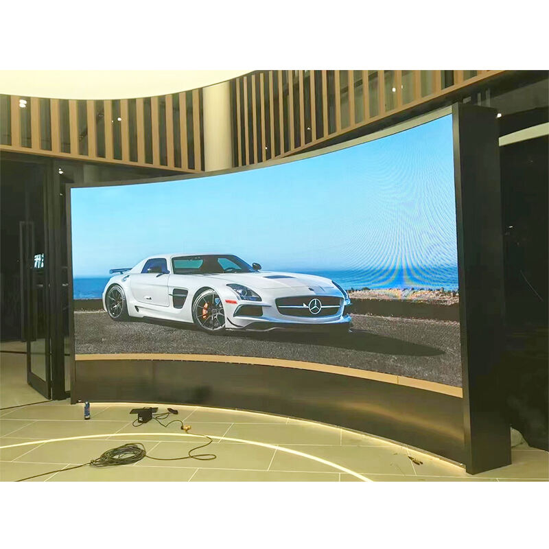 Led Curved Soft Vertical Flexible Ads Display Skärm