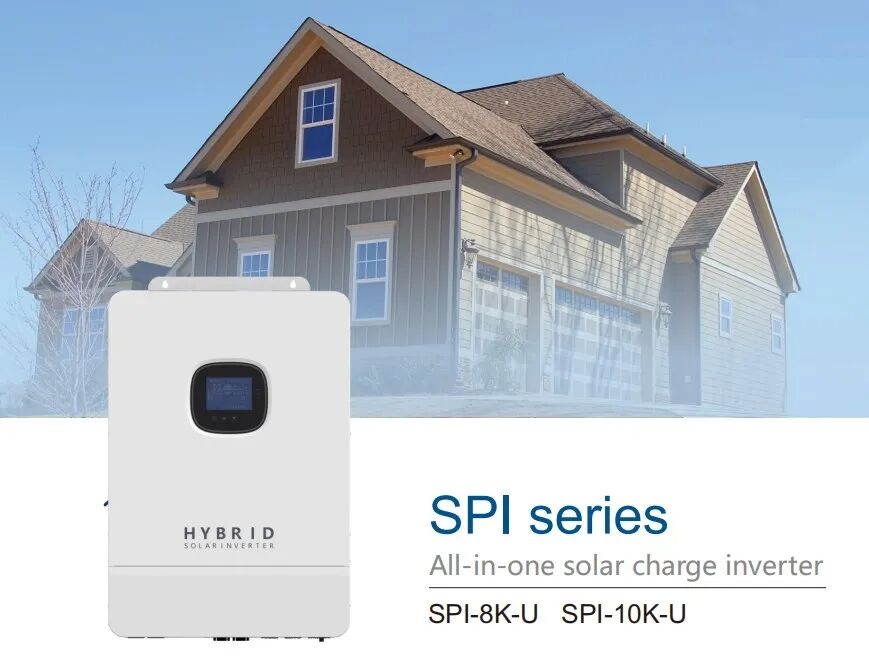 SPI 8K US Version 120V 240V 5000w 8000w 10kw Split Phase Solar Hybrid off grid invetert for home solar storage system details