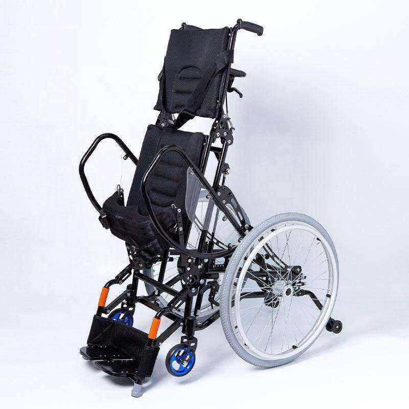 Medical Handicapped stair standing up manual stand up mechanical wheelchair manufacture