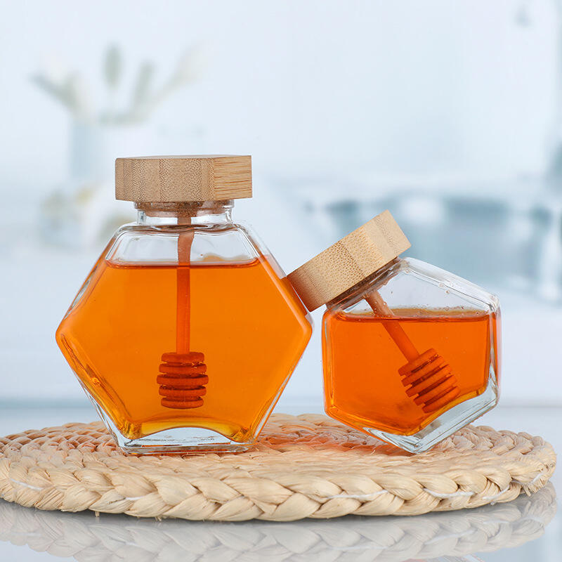Honey Jar with Bamboo Lid