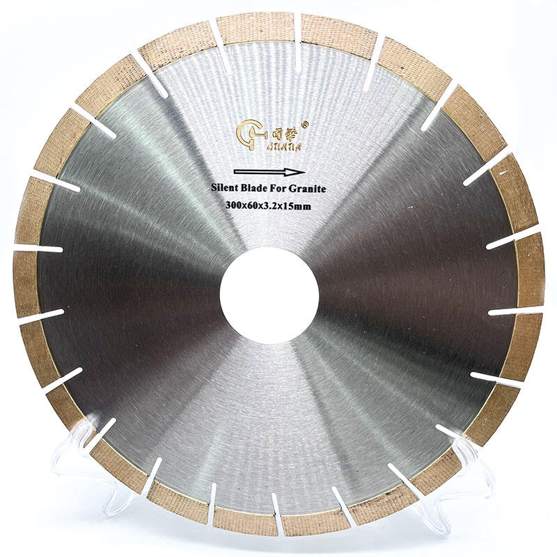 GuHua Premium Quality Orderly Arrangement Silent Diamond Cutting Disc Marble Sintered Diamond Saw Blade For Granite details