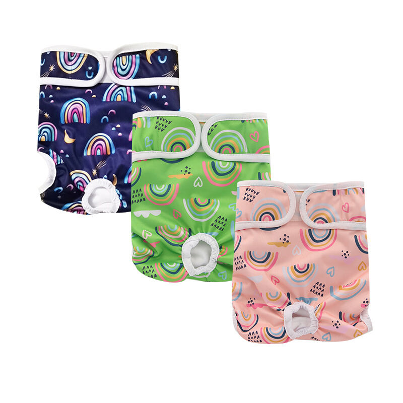 Washable Reusable Dog Diaper Durable Female Dog Diapers Doggie Cloth Nappy 3pcs Pack manufacture