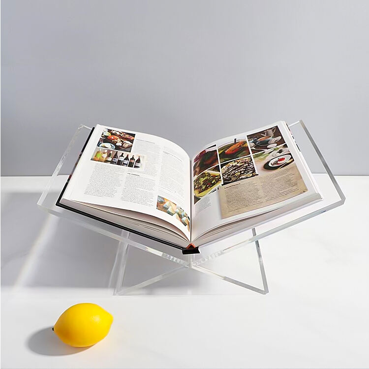 Acrylic Book Stand Clear Book Holder for Reading X Shaped Book Stand for Reading Textbooks,Magazines,R manufacture