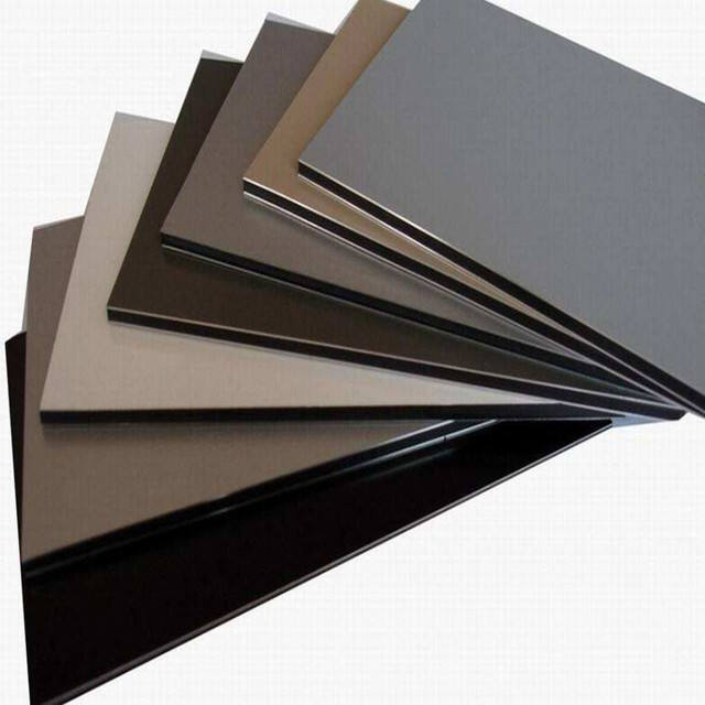 Matte Black Acm Sheet Wall Cladding Aluminum Metal Composite Panel For Facades supplier