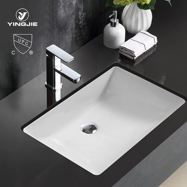 Hot Sale Porcelain Eco-friendly Never Fade hidden bathroom ceramic Under Counter sink