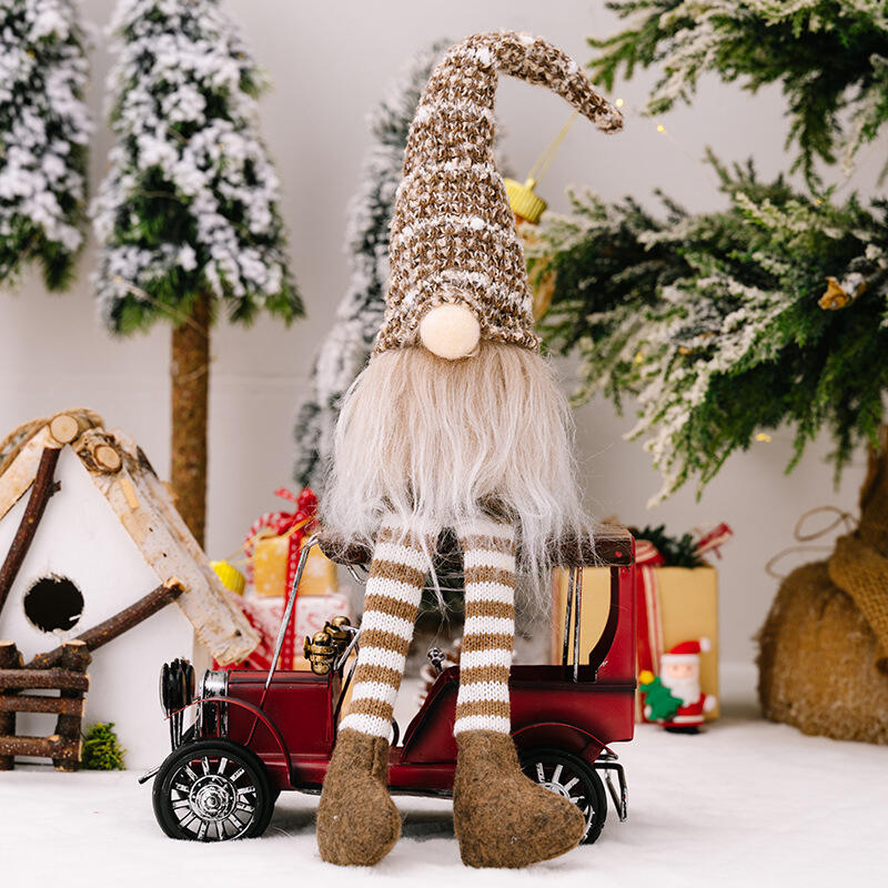Gnome Christmas Plush Gnomes Gonk Christmas Santa With Long Legs Desktop Ornament supplier
