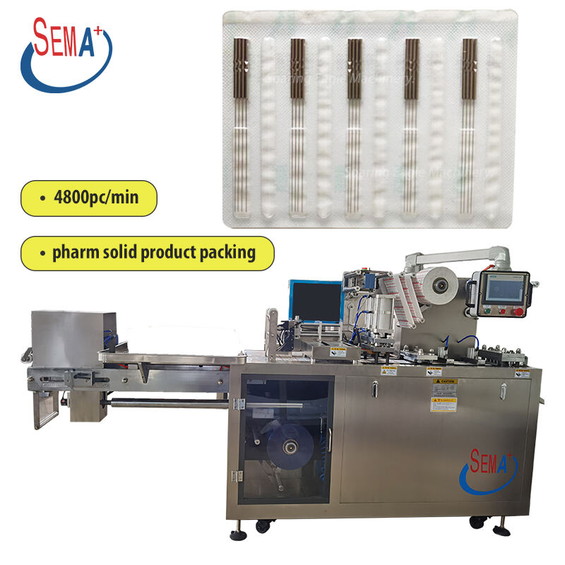 Automatically Medical syringe plat paper film sealing blister machine Blister packing machine