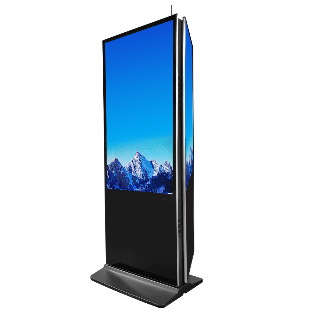 55 inch cheap price double side touch screen lcd monitor digital signage kiosk floor standing advertising display factory