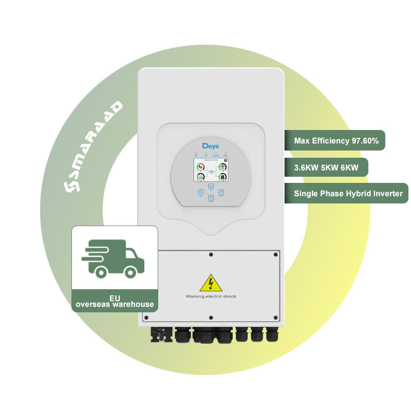 Inverter Hibrida Fase Tunggal Rendah Tegangan Deye 3.6kw 5kw 6kw