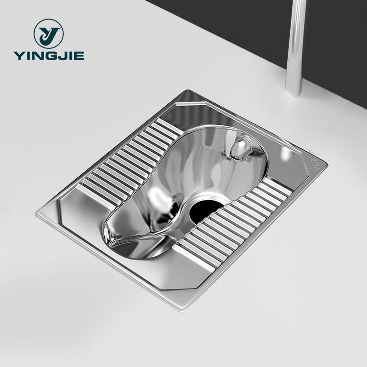 OEM Hot Sale Sanitary Ware Stainless Steel 304 Squatting WC Toilet Pans without Trapway