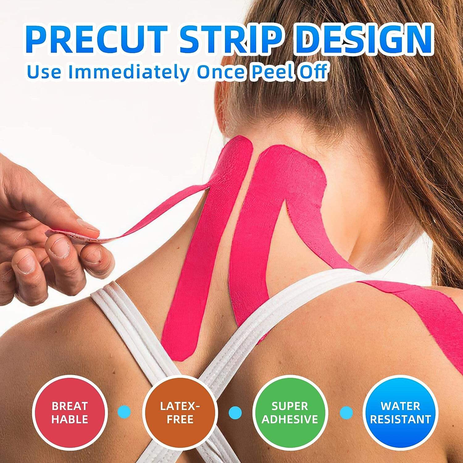 Anthrive Multicolor 5cmx5m Perforated Sports Safety KT Tape Waterproof Punched Kinesiology Tape With Holes supplier