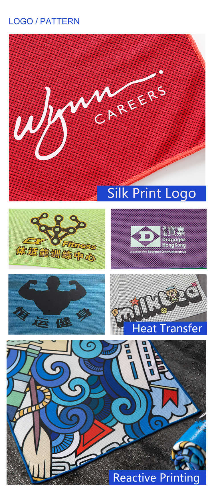 Refreshing Custom Cooling Sport Towel supplier