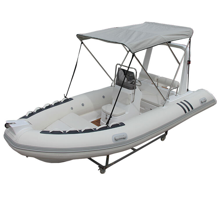 Zhenbo Marine Rigid Inflatable Boat 480 Hypalon rib boat fiberglass factory