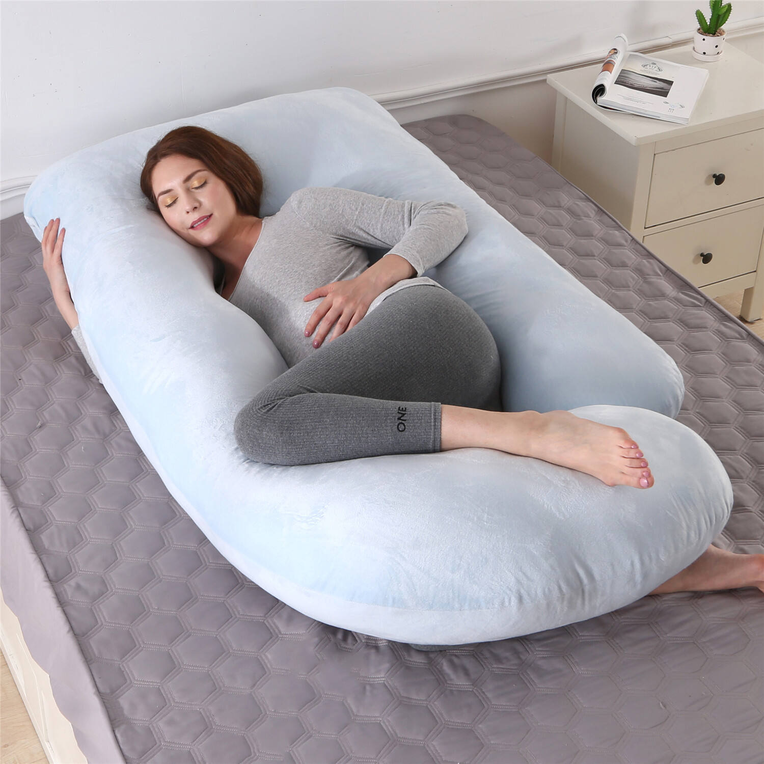 Pregnancy Pillows for Sleeping Maternity Pillow for Pregnant Women U Shaped Side Sleeper Pregnancy Pillow 59'' Full Pregnant factory