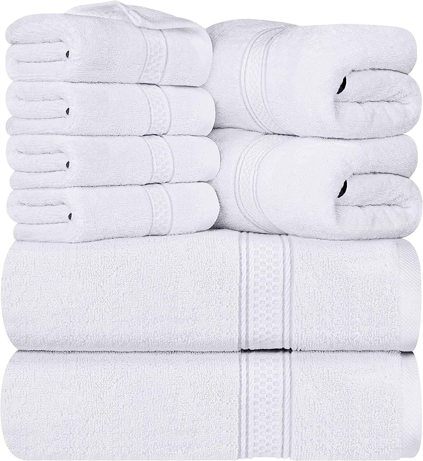 Wholesale Luxury 100% Cotton 8pcs Towel Set Bathroom Towel  Hand custom Bath Towel factory