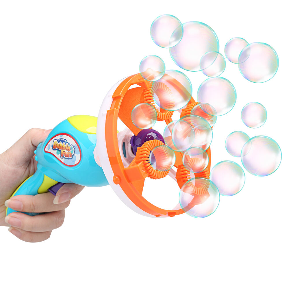 Interactive Toys for Pets 2 in 1 Dog Toy Gun Bubble Blower & Handheld Fan Battery Operated Jumbo Bubble Gun for Bubble Blaster