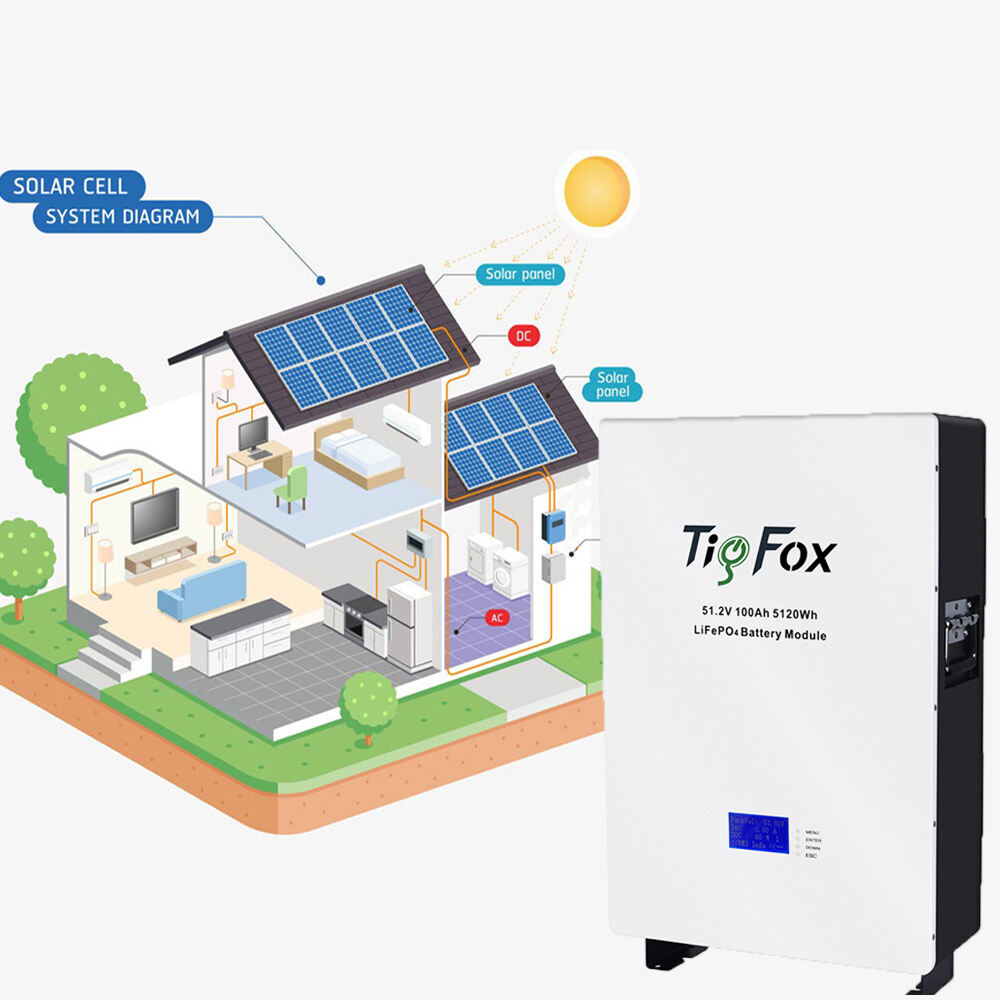 Tigfox solar inverter 3kw 48 volt lithium battery 5kw solar inverter batterie ion lithium 5kw 10kw lifepo4 battery energy supplier