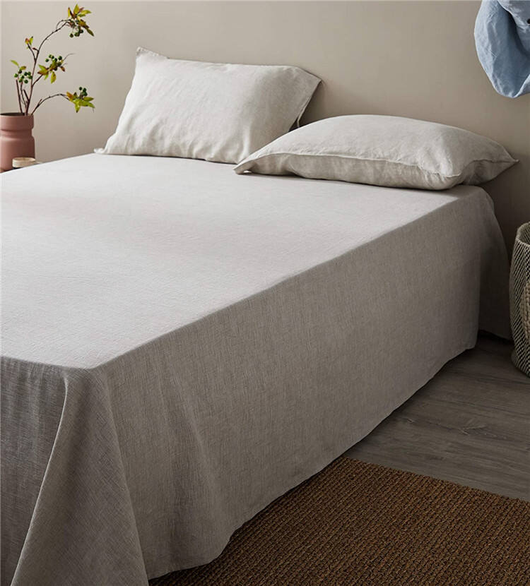 Fitted Sheet Mattress Cover Solid Color Sanding Bedding Linens Bed Sheets sets supplier