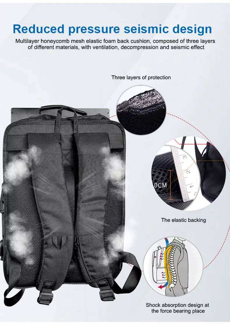21.5-inch LCD portable backpack high brightness Outdoor advertising display walking Advertising backpack LED Walking Billboard factory