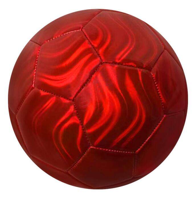 Ballon de football réfléchissant avec Logo personnalisé, ballon de football lumineux à lueur nocturne, taille 5, détails brillants
