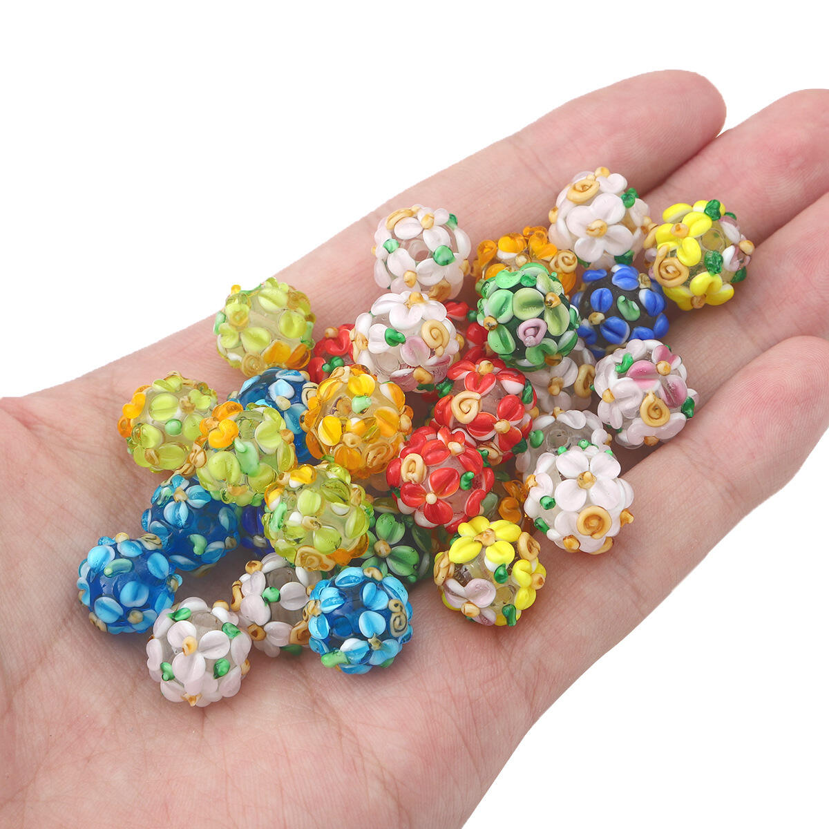 Murano Lampwork Glass loose beads Valentine Heart Beads For Jewelry Making manufacture