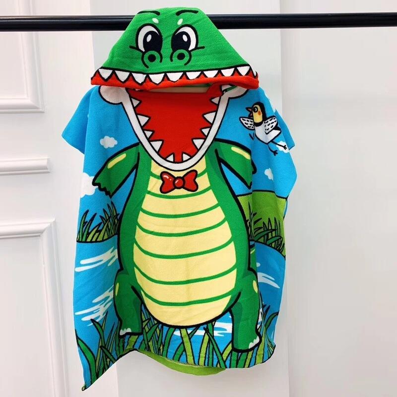 Quick Dry Factory Support Customized Hooded Kids Poncho Beach Towel details