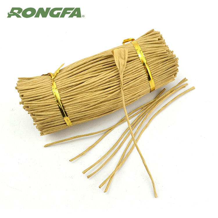 Pre-cut Biodegradable Natural Paper Bind wire Twist Ties factory