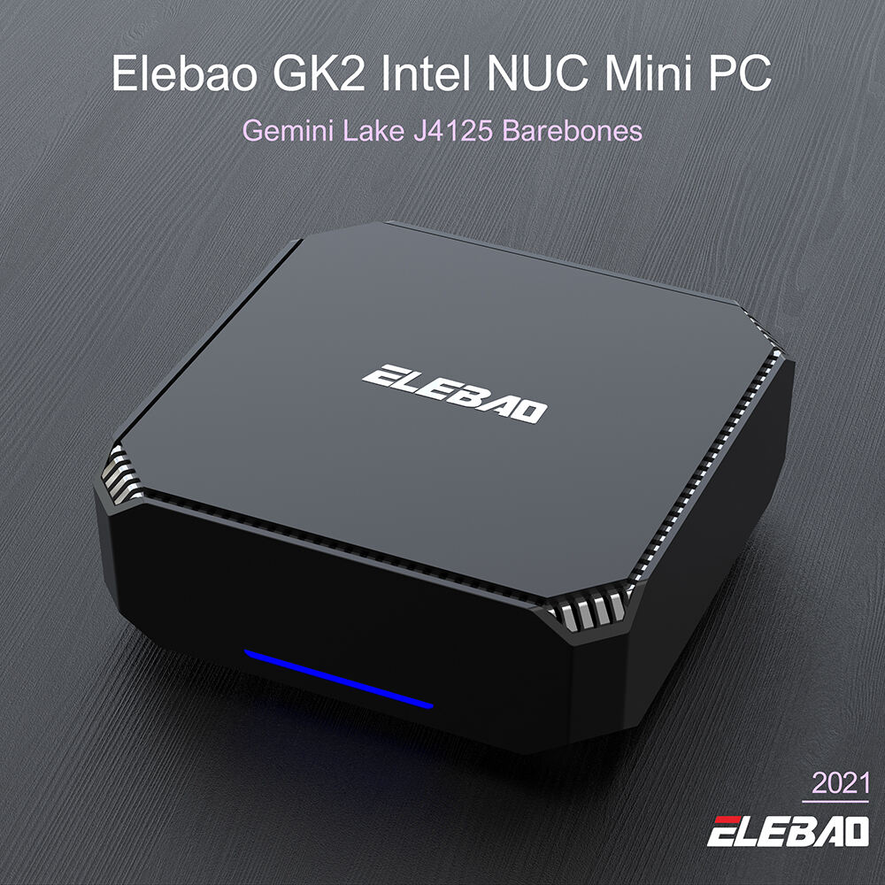 GK2 Intel NUC Mini PC J4125 J4105 Barebones HDMI BT 4.2 Dual band WIFI Win 10 OS Mini Computer factory