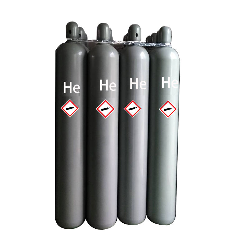 Factory Price High Purity 5N 99.999% 40L 50L Helium Gas He Gas Price manufacture
