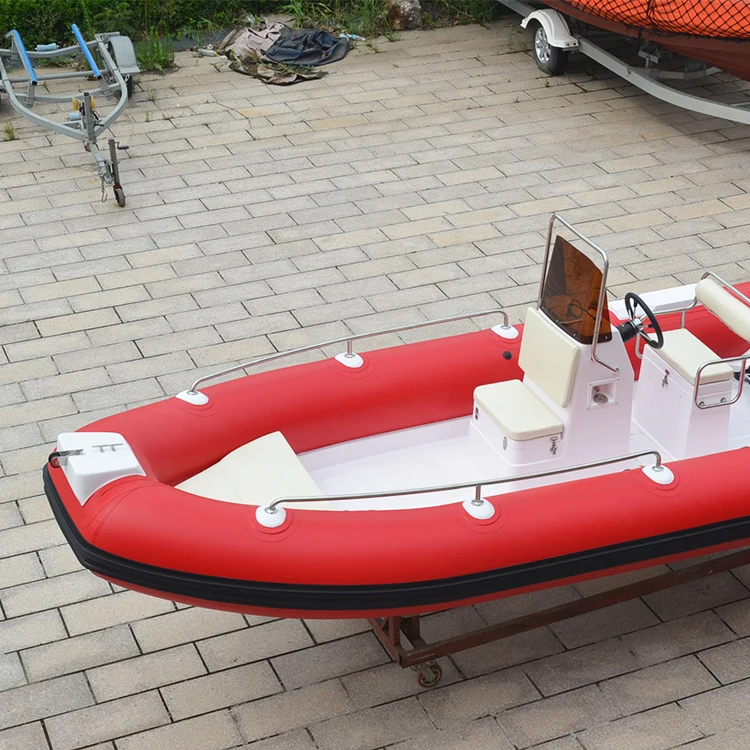 High Quality 18ft Fiberglass Boat with ladder seat floor accessories rib boat details