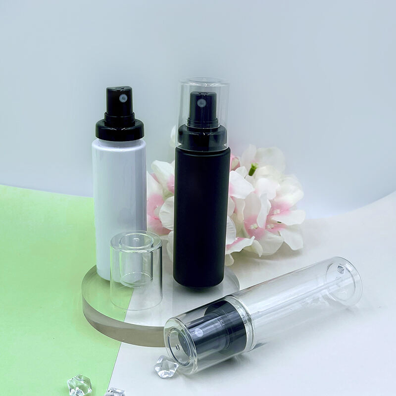 New Design  Spray Bottle Clear Empty  Fine Mist Mini Dispenser Spray Bottle Refillable  Makeup For Sunscreen cream