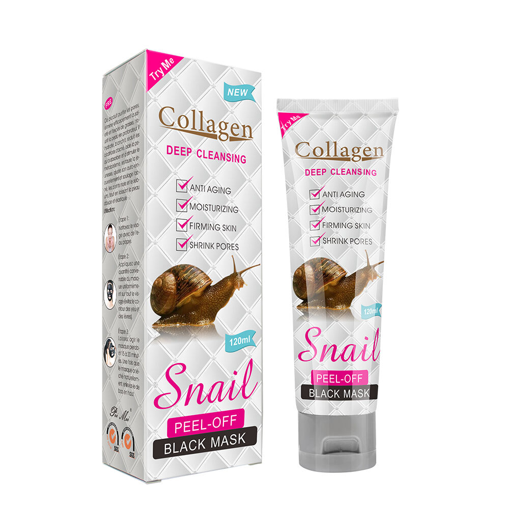 Factory Direct Supply Peel Off Face Mask Snail Collagen Deep Cleansing Organic Facial Mask