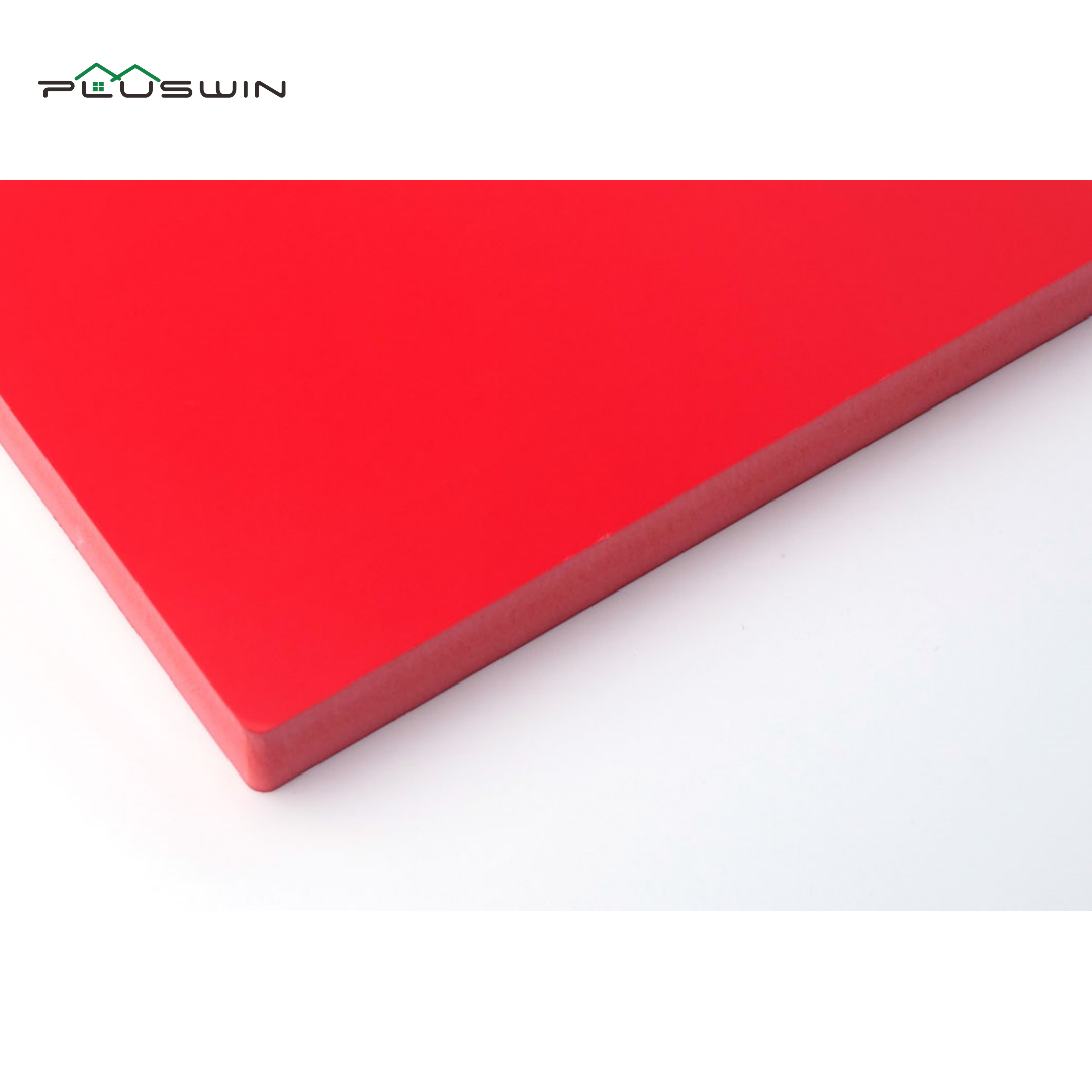 High Glossy Red Black Color PVC CO-Extrusion Board manufacture