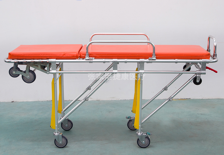 Adjustable Size Medical Hospital Patient Transport Emergency Folding Ambulance Stretcher details