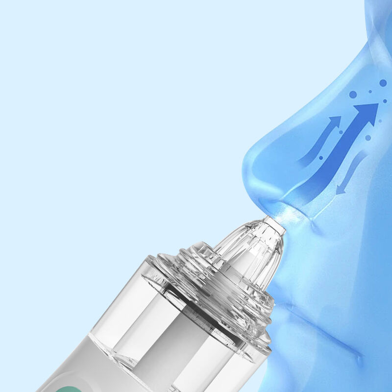Sistema de irrigación nasal, enjuague sinusal, limpiador de nariz eléctrico, spray nasal profesional impermeable de 2 presiones para adultos, niños y bebés