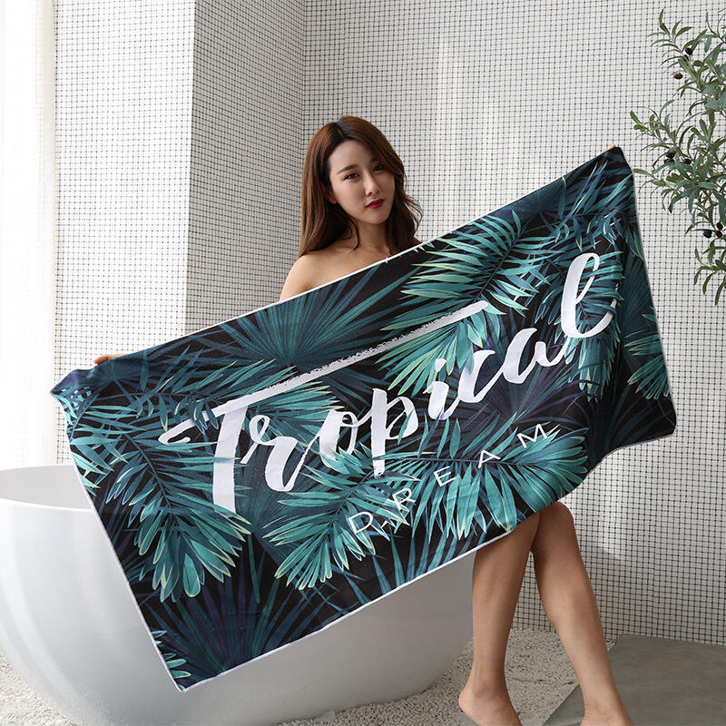 Best Selling Customized Microfiber Printed Quick Dry Sand Free Beach Towel details