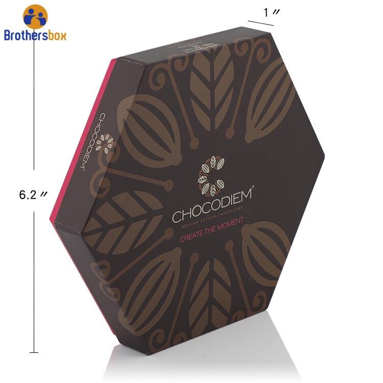 Wholesale Belgian Hexagonal Chocolate Packaging Box factory