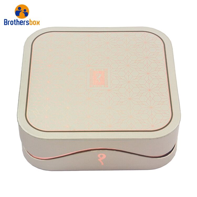 Luxury Golden Gift Box With Lid / Foil Stamping Custom Lid Box Wholesale supplier