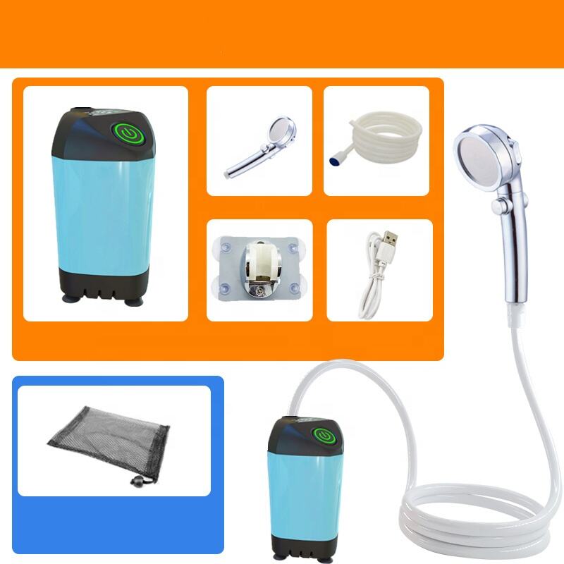 Modern Portable Outdoor Electric Shower Rechargeable for Camping and Car Use Multifunction Design details