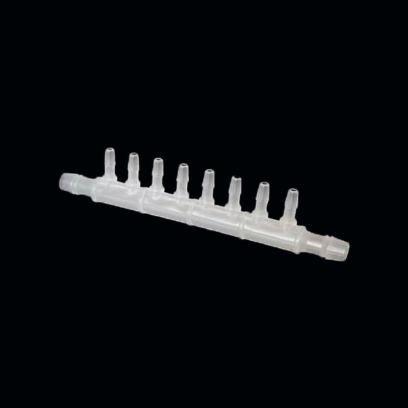 B8x4-8 Cross and 10 way barbed type garden plastic tube hose connector splitter factory